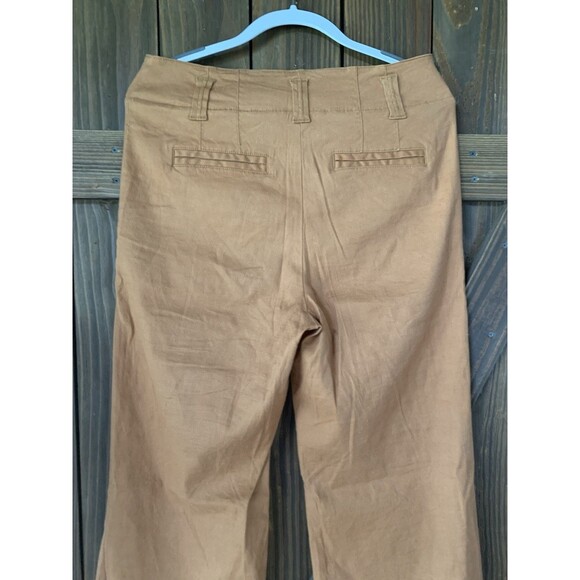 Women's Tan Wide-Leg Pants - Picture 4 of 7